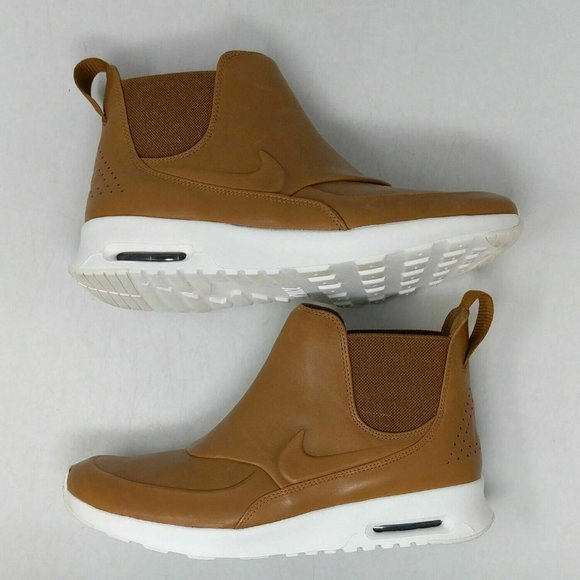 Nike Women's Air Max Thea Mid Womens Ale Brown Leather 859550-200 NEW - Picture 4 of 10